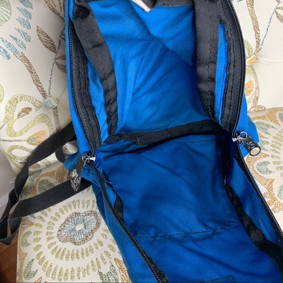 Vintage Jansport Half Pint Mini Blue Backpack Bag - Picture 2 of 3